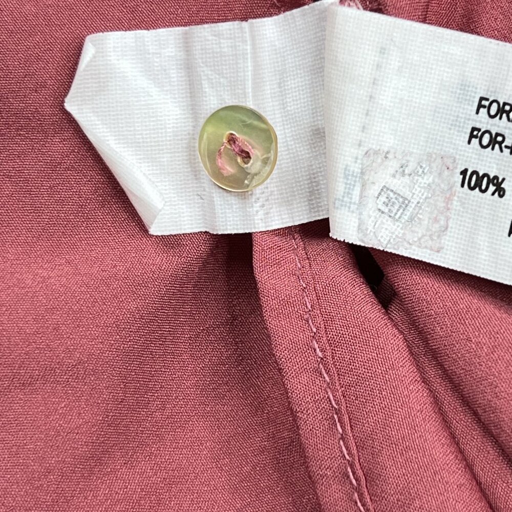 Zara Mauve Swiss Dot Surplice Tiered Ruffle Mini Dress Size‎ XS - Picture 9 of 9